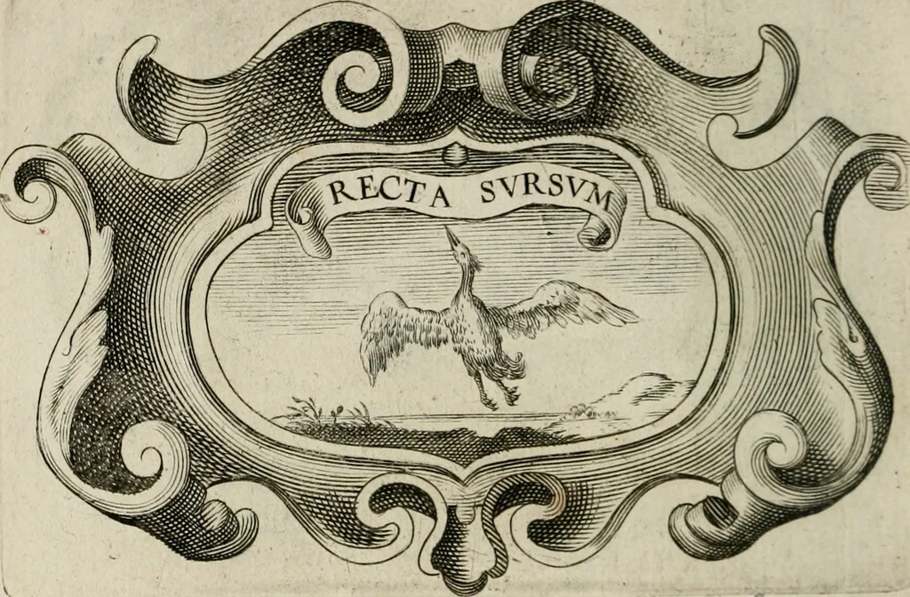 An illustration from Siluestri á Petrasancta Symbola heroica, 1682, leaf 371