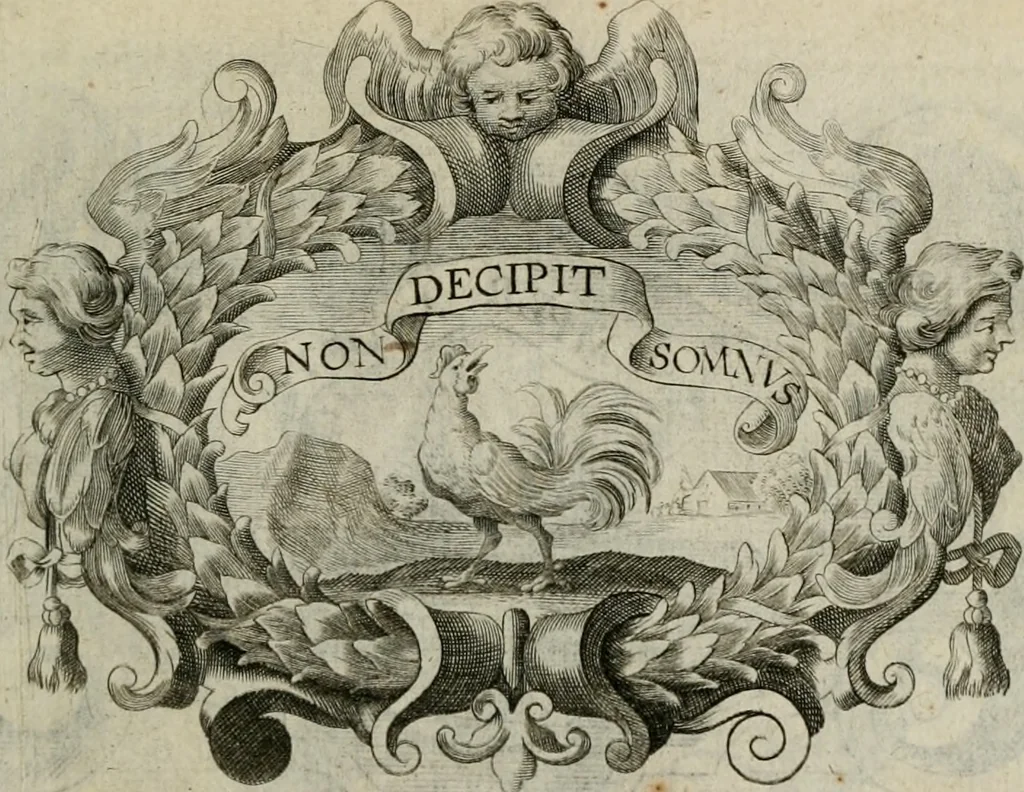 An illustration from Siluestri á Petrasancta Symbola heroica, 1682, leaf 372