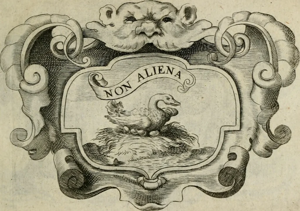 An illustration from Siluestri á Petrasancta Symbola heroica, 1682, leaf 374