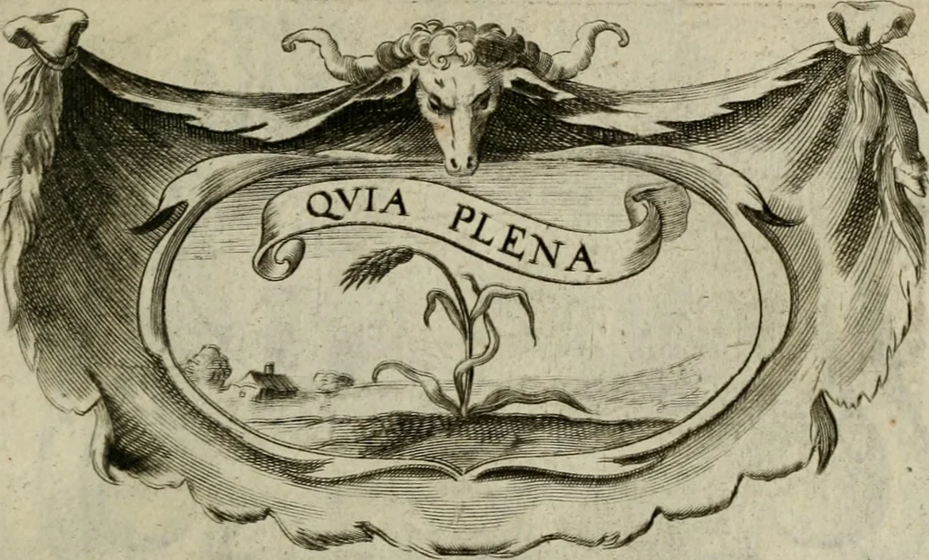 An illustration from Siluestri á Petrasancta Symbola heroica, 1682, leaf 380