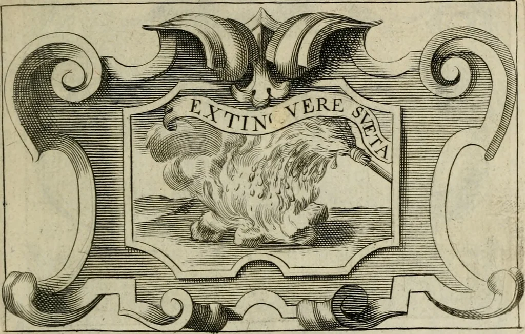 An illustration from Siluestri á Petrasancta Symbola heroica, 1682, leaf 382