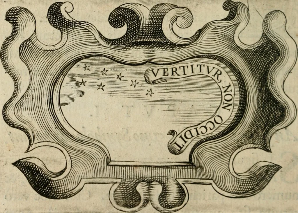 An illustration from Siluestri á Petrasancta Symbola heroica, 1682, leaf 395