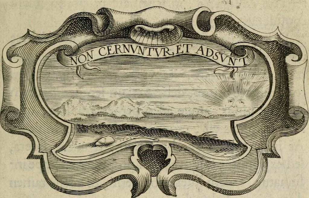 An illustration from Siluestri á Petrasancta Symbola heroica, 1682, leaf 400
