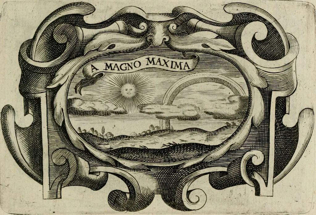 An illustration from Siluestri á Petrasancta Symbola heroica, 1682, leaf 416