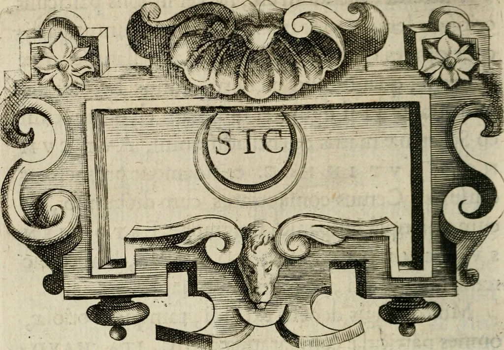 An illustration from Siluestri á Petrasancta Symbola heroica, 1682, leaf 429