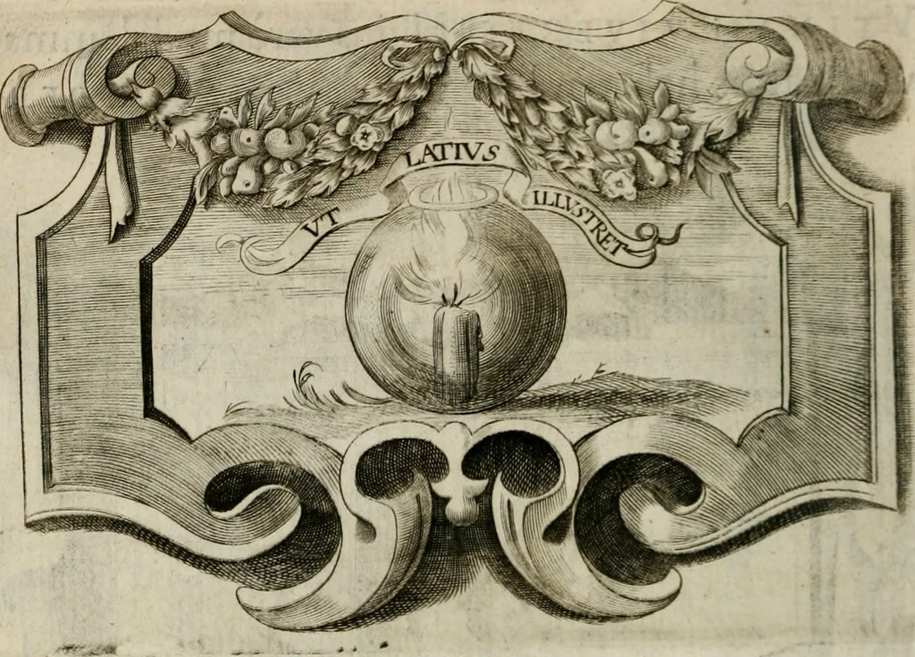 An illustration from Siluestri á Petrasancta Symbola heroica, 1682, leaf 449