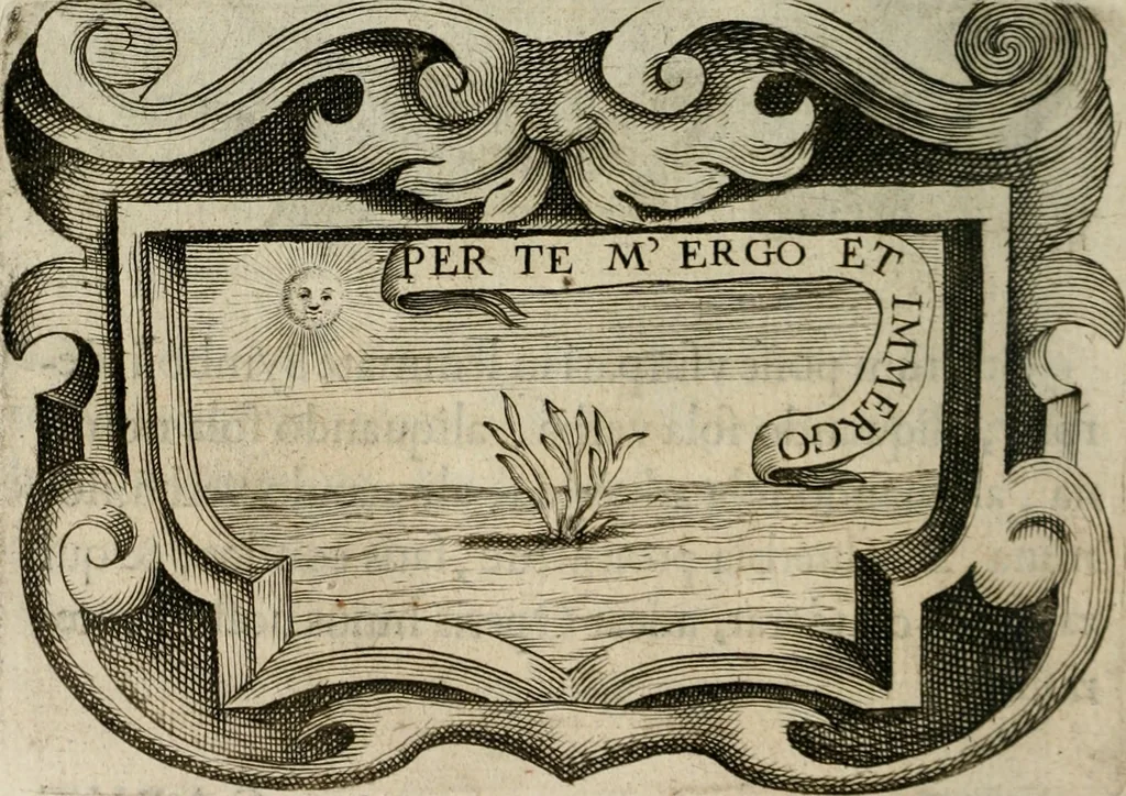 An illustration from Siluestri á Petrasancta Symbola heroica, 1682, leaf 451