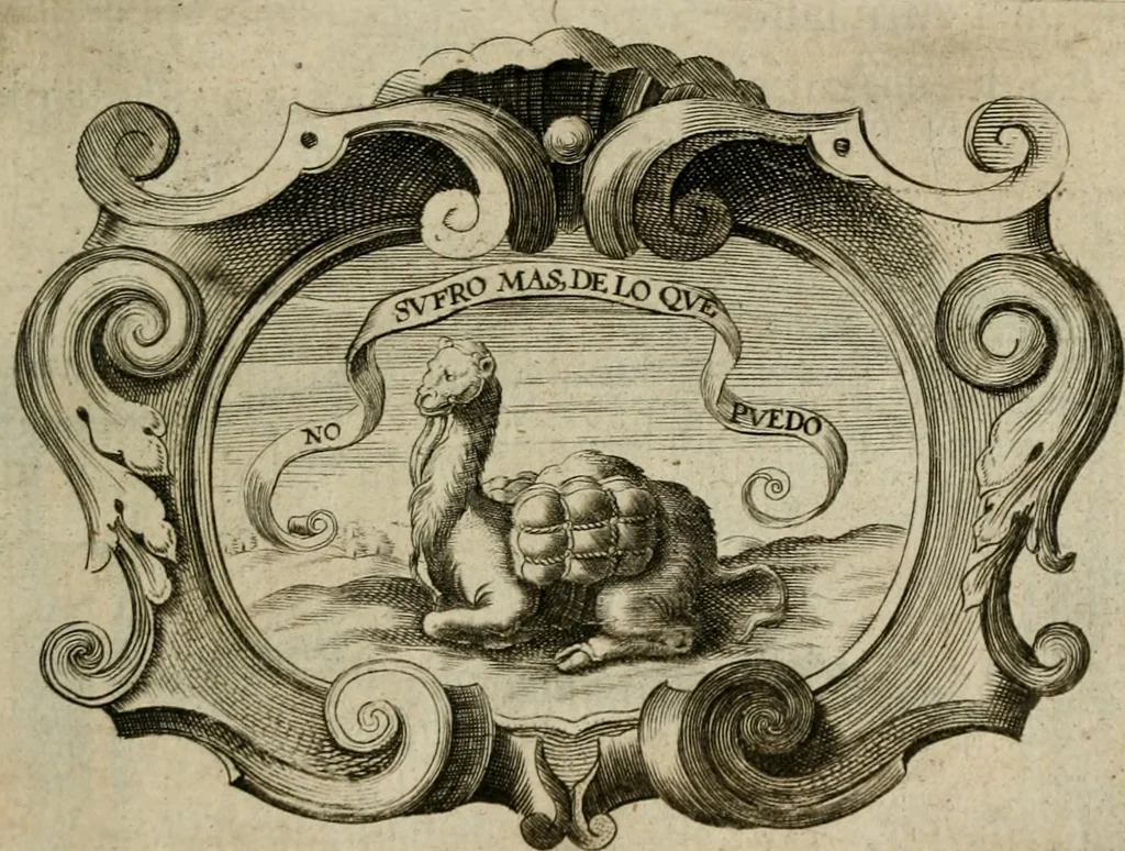 An illustration from Siluestri á Petrasancta Symbola heroica, 1682, leaf 452