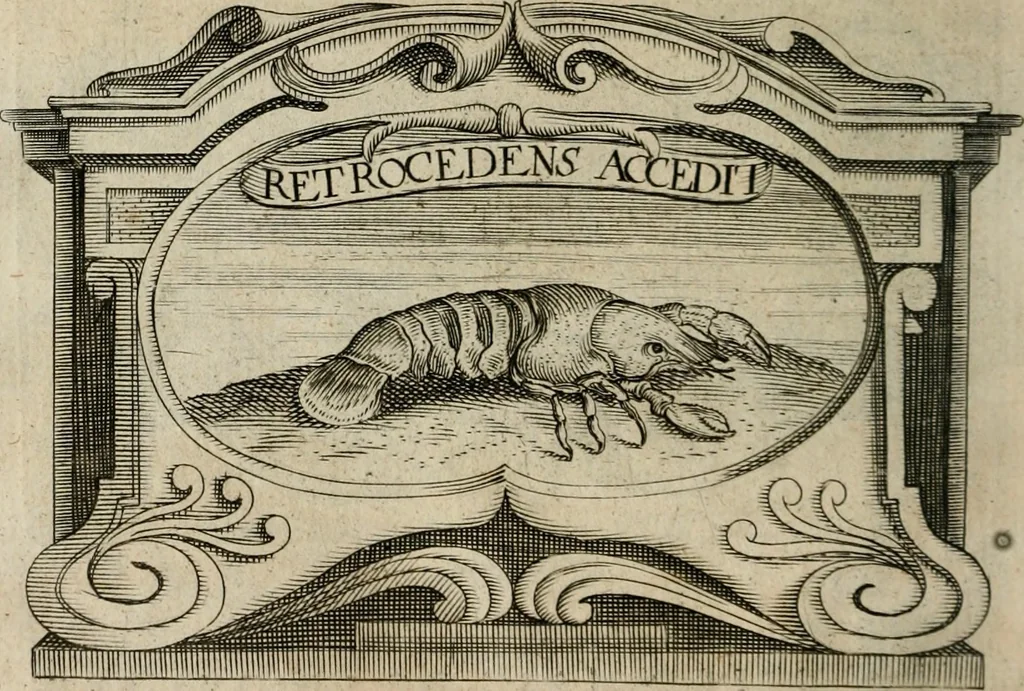An illustration from Siluestri á Petrasancta Symbola heroica, 1682, leaf 453