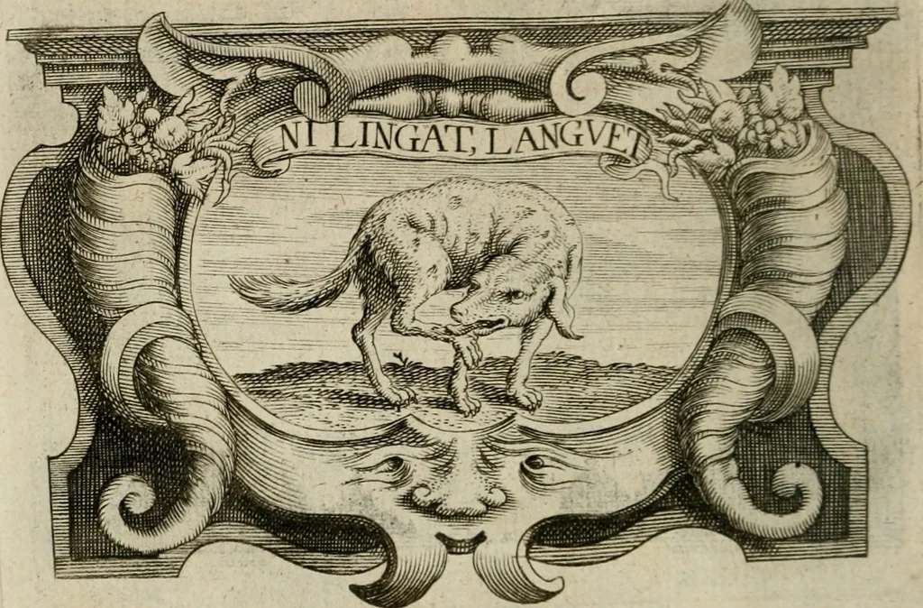 An illustration from Siluestri á Petrasancta Symbola heroica, 1682, leaf 459