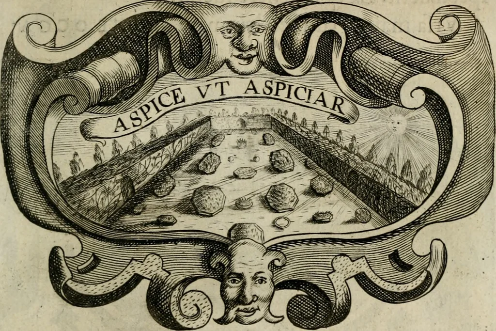An illustration from Siluestri á Petrasancta Symbola heroica, 1682, leaf 460