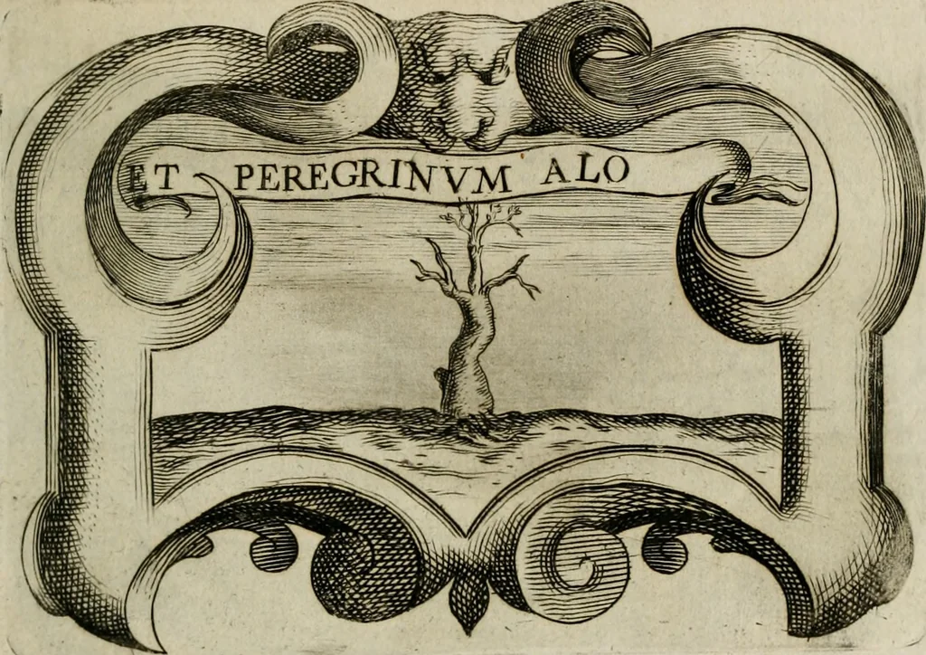 An illustration from Siluestri á Petrasancta Symbola heroica, 1682, leaf 462