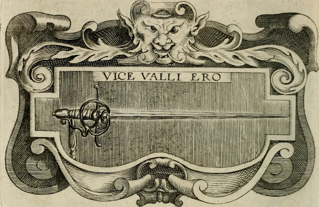 An illustration from Siluestri á Petrasancta Symbola heroica, 1682, leaf 463