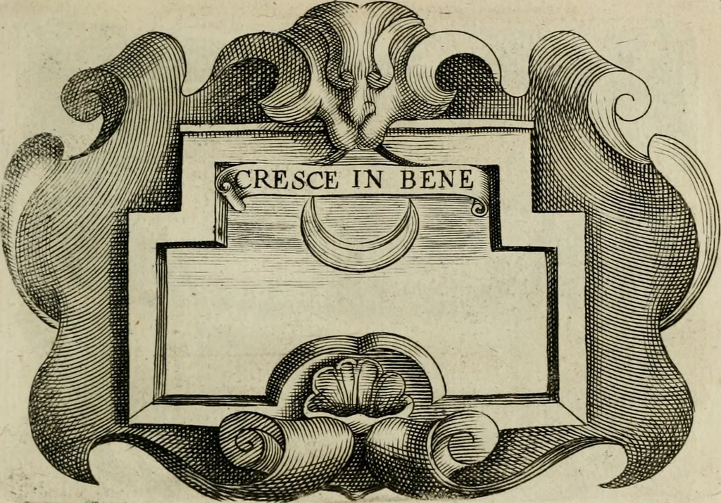 An illustration from Siluestri á Petrasancta Symbola heroica, 1682, leaf 464