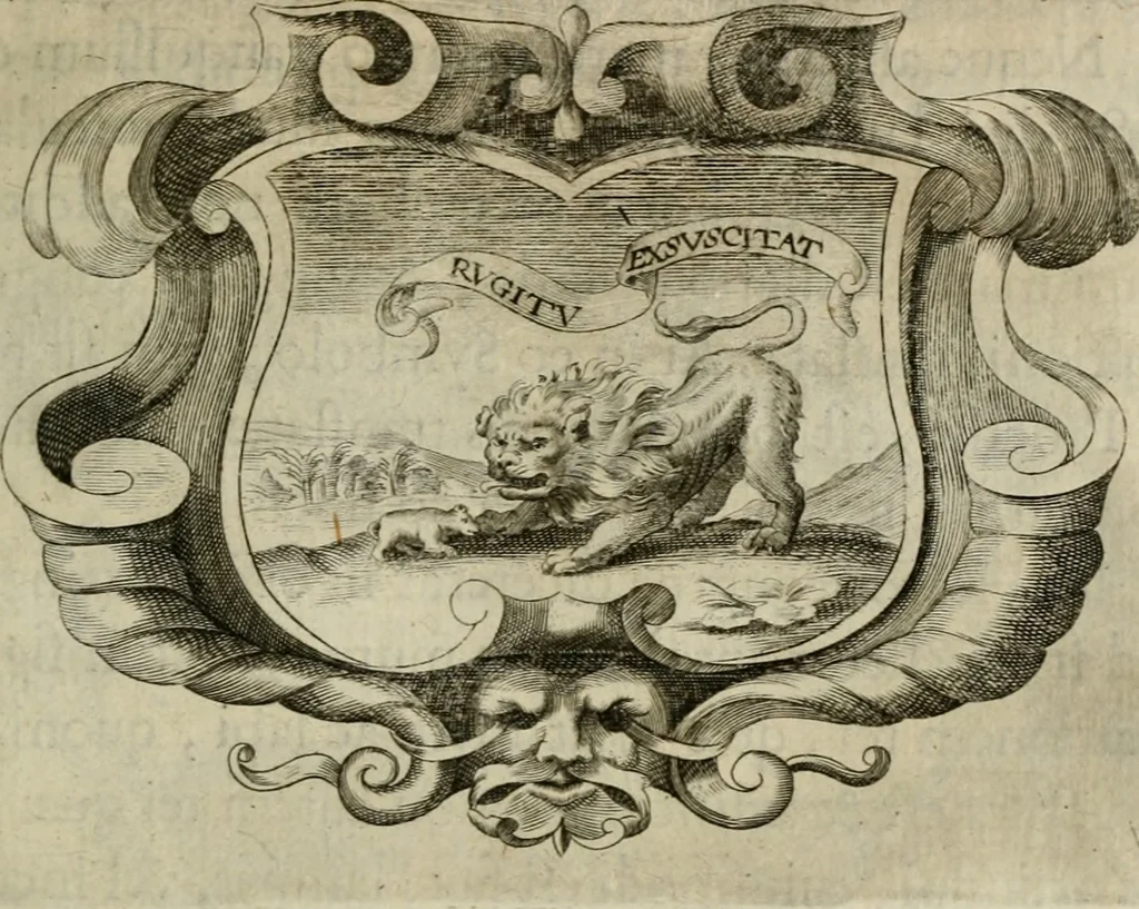 An illustration from Siluestri á Petrasancta Symbola heroica, 1682, leaf 470
