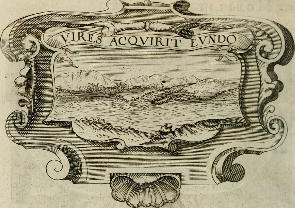 An illustration from Siluestri á Petrasancta Symbola heroica, 1682, leaf 477