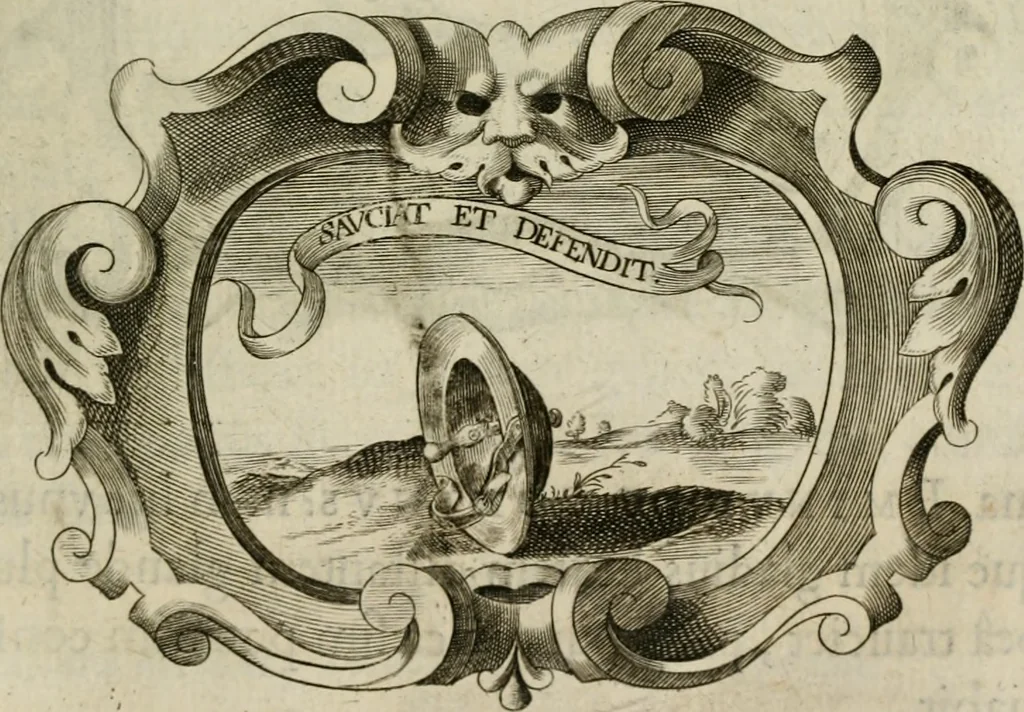 An illustration from Siluestri á Petrasancta Symbola heroica, 1682, leaf 480