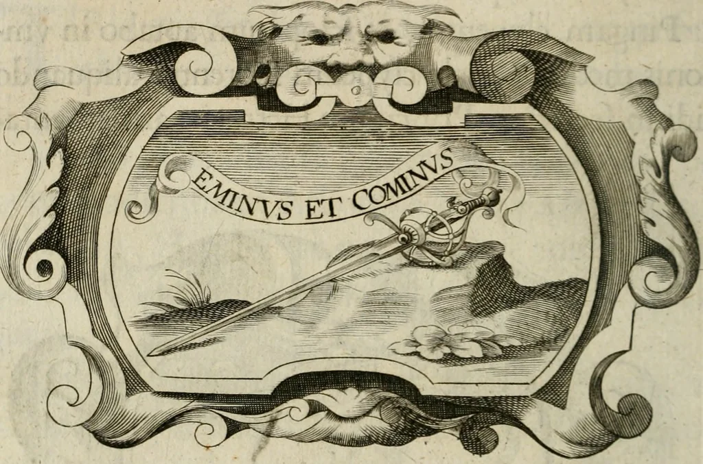 An illustration from Siluestri á Petrasancta Symbola heroica, 1682, leaf 481