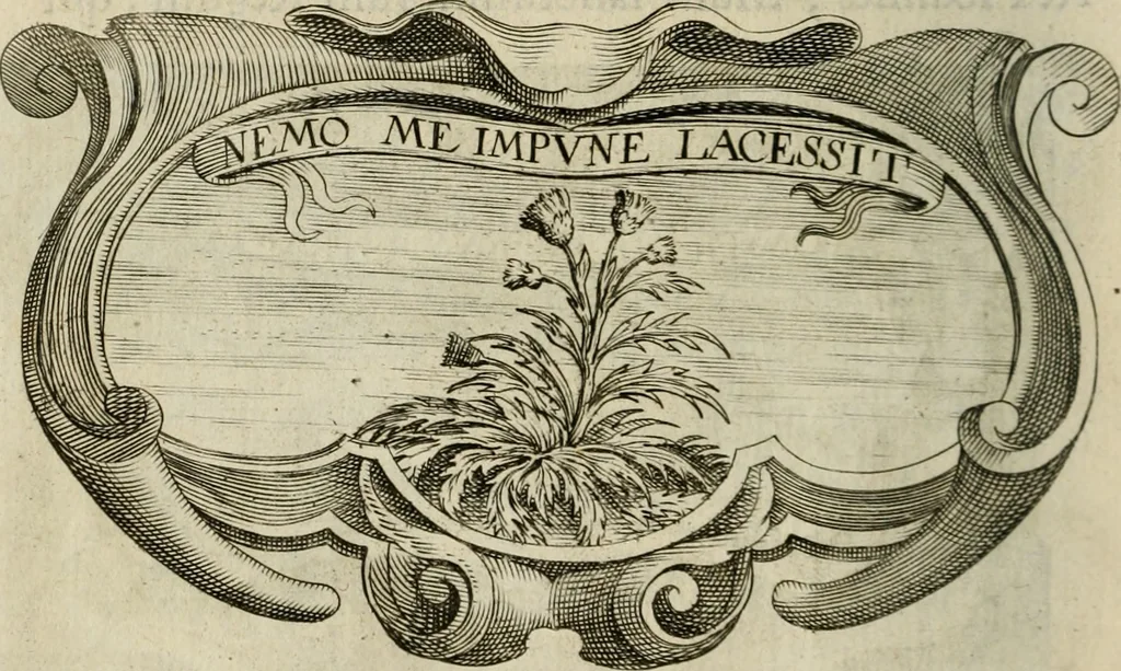 An illustration from Siluestri á Petrasancta Symbola heroica, 1682, leaf 487