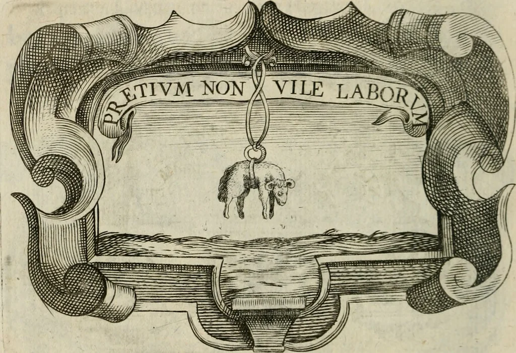 An illustration from Siluestri á Petrasancta Symbola heroica, 1682, leaf 489