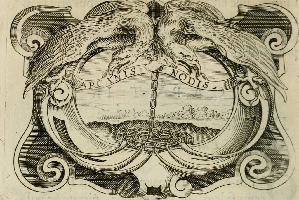 An illustration from Siluestri á Petrasancta Symbola heroica, 1682, leaf 491