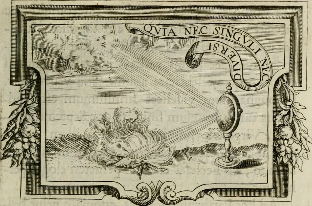 An illustration from Siluestri á Petrasancta Symbola heroica, 1682, leaf 494