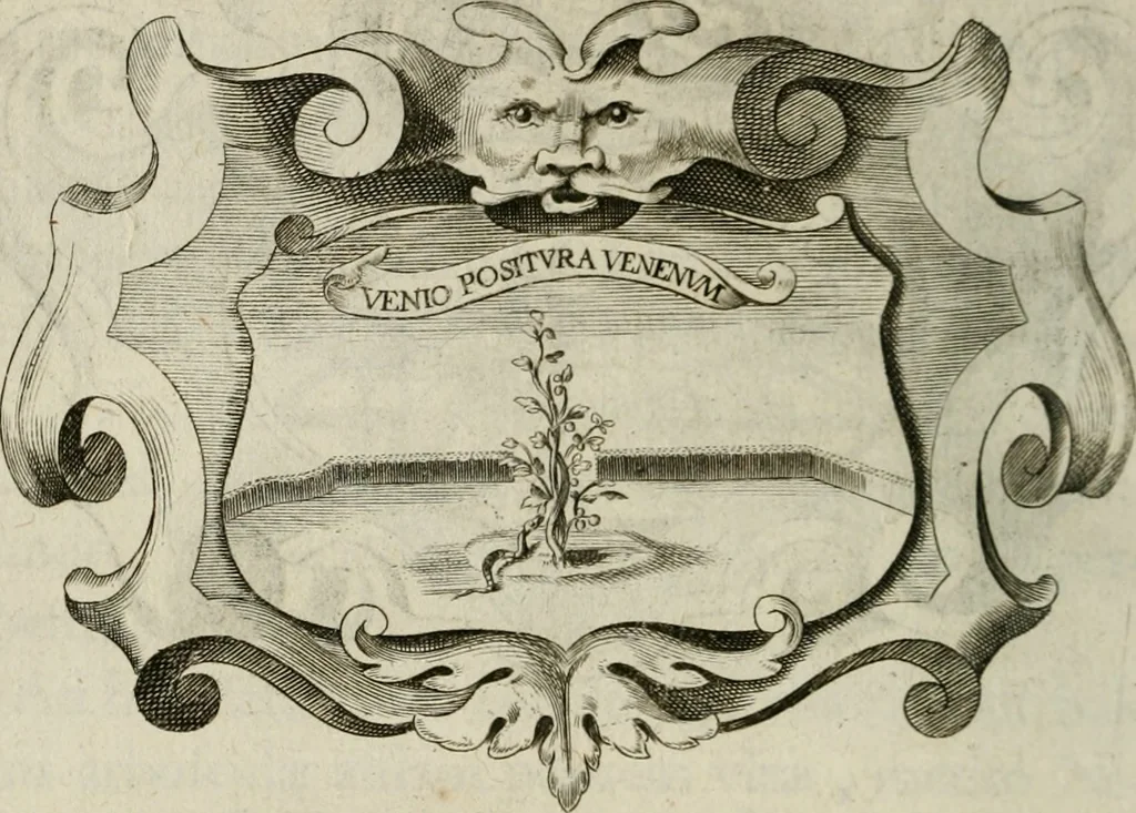 An illustration from Siluestri á Petrasancta Symbola heroica, 1682, leaf 497
