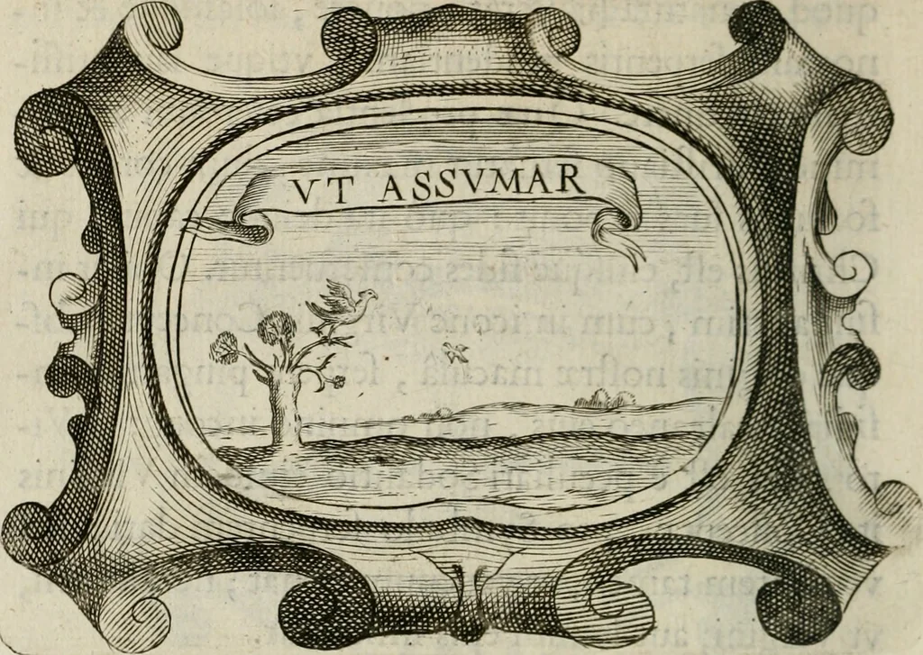 An illustration from Siluestri á Petrasancta Symbola heroica, 1682, leaf 499