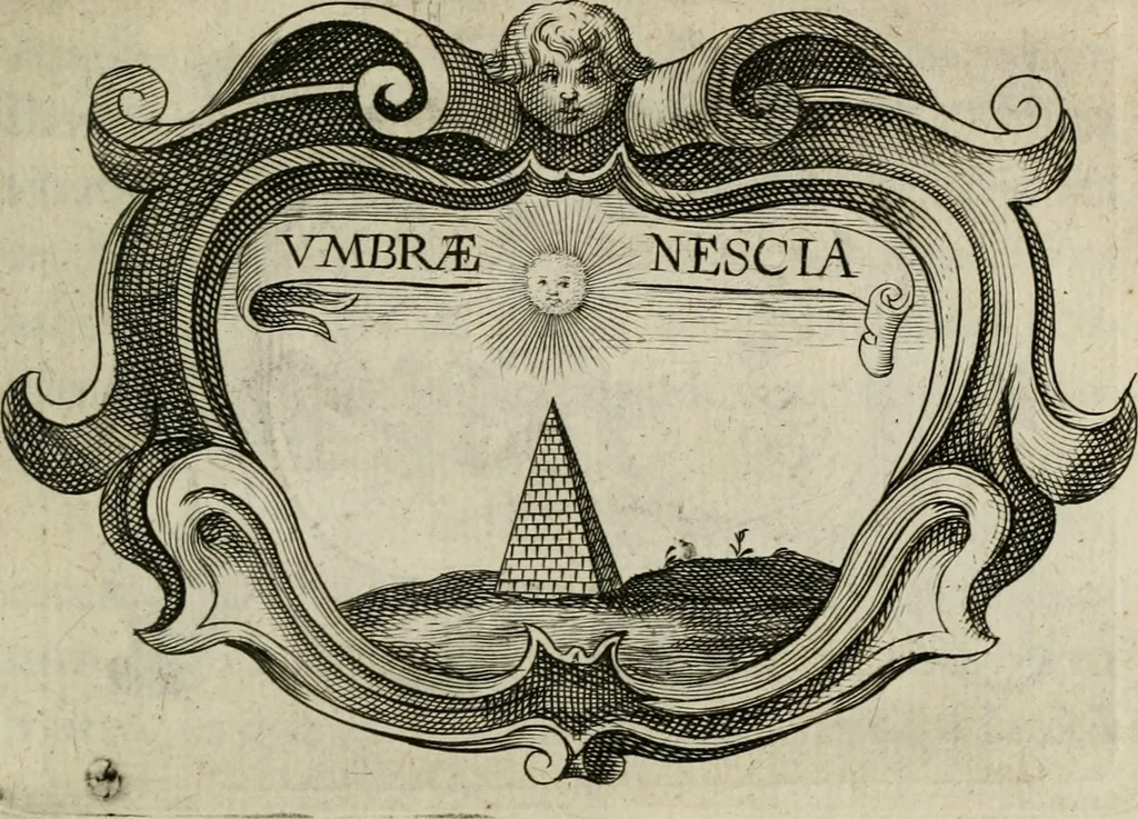 An illustration from Siluestri á Petrasancta Symbola heroica, 1682, leaf 502