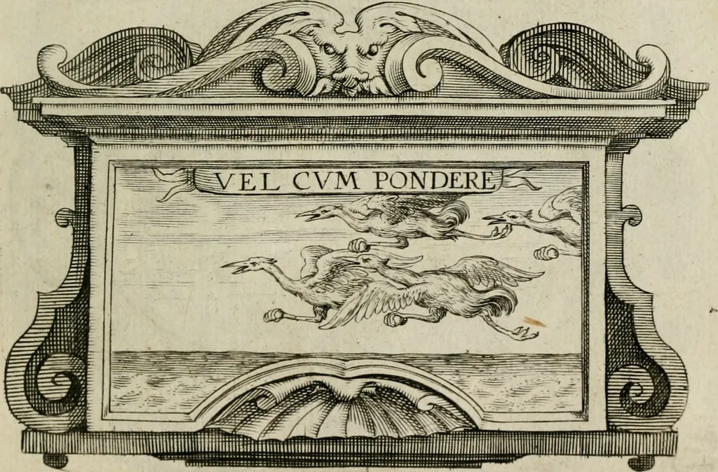 An illustration from Siluestri á Petrasancta Symbola heroica, 1682, leaf 508