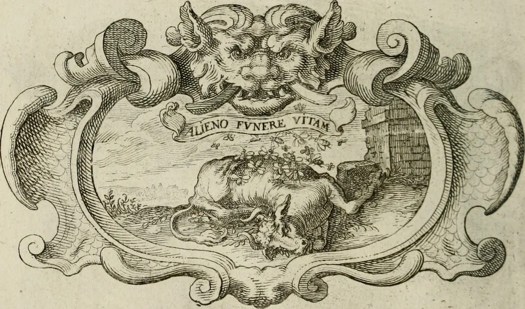 An illustration from Siluestri á Petrasancta Symbola heroica, 1682, leaf 509