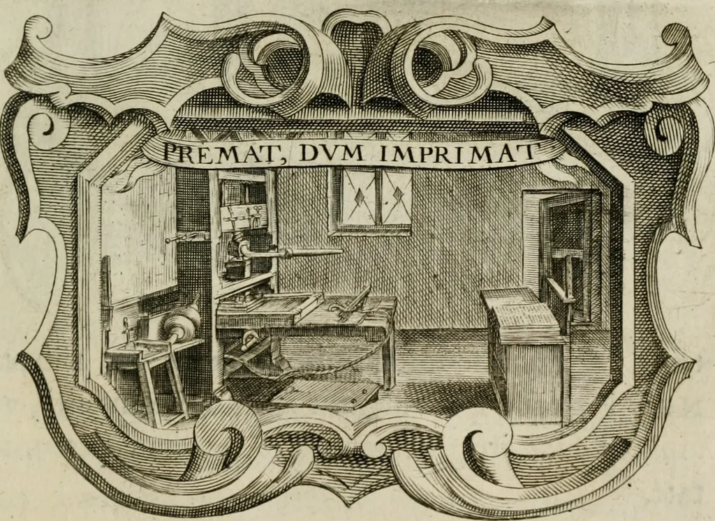 An illustration from Siluestri á Petrasancta Symbola heroica, 1682, leaf 510