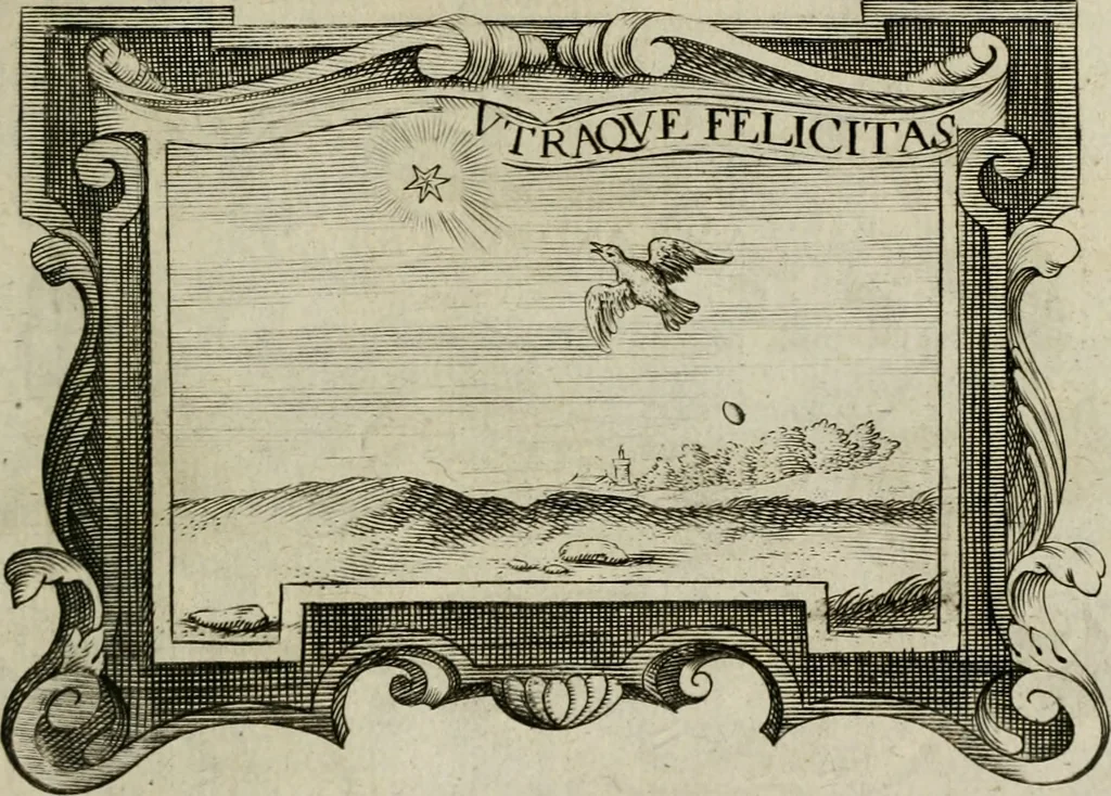 An illustration from Siluestri á Petrasancta Symbola heroica, 1682, leaf 512