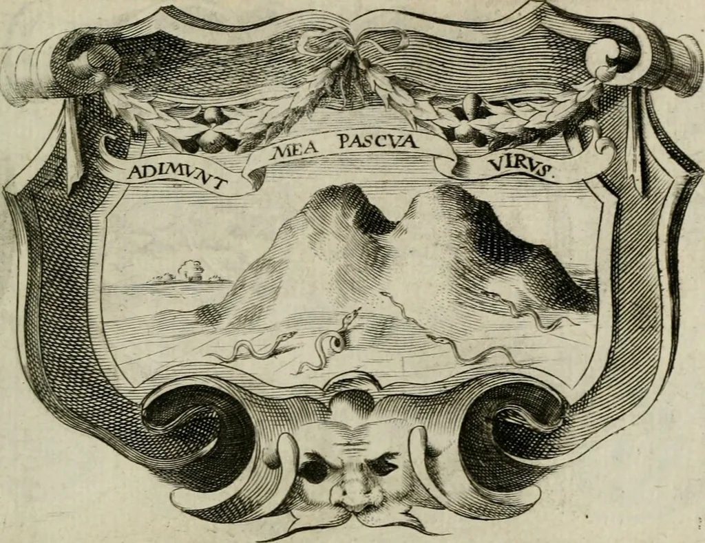 An illustration from Siluestri á Petrasancta Symbola heroica, 1682, leaf 516