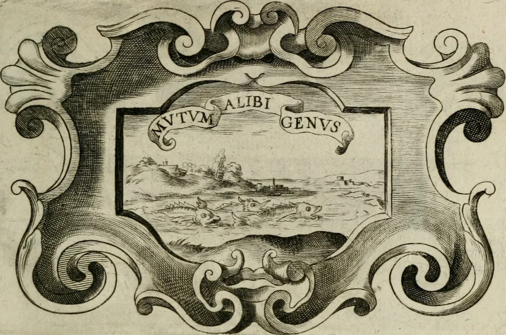 An illustration from Siluestri á Petrasancta Symbola heroica, 1682, leaf 518