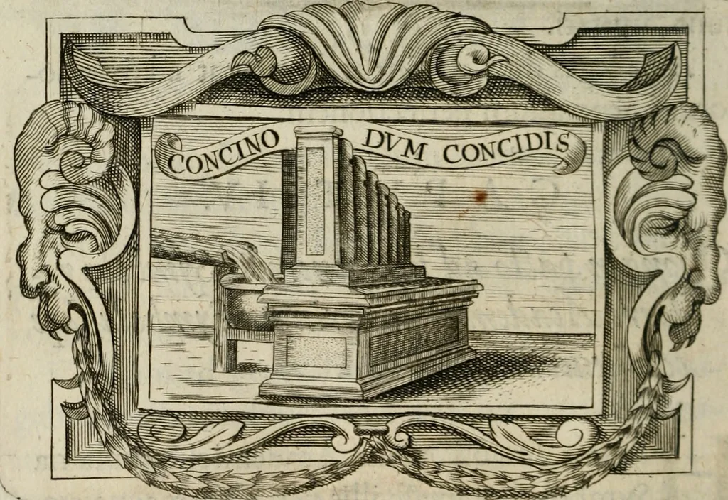 An illustration from Siluestri á Petrasancta Symbola heroica, 1682, leaf 521