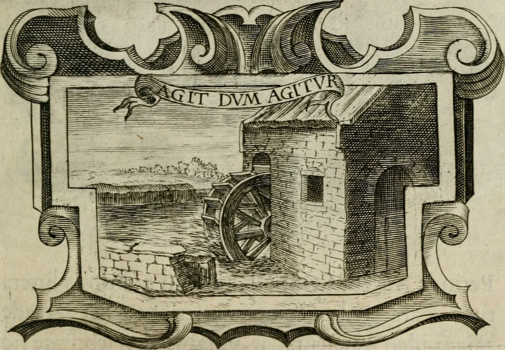 An illustration from Siluestri á Petrasancta Symbola heroica, 1682, leaf 522