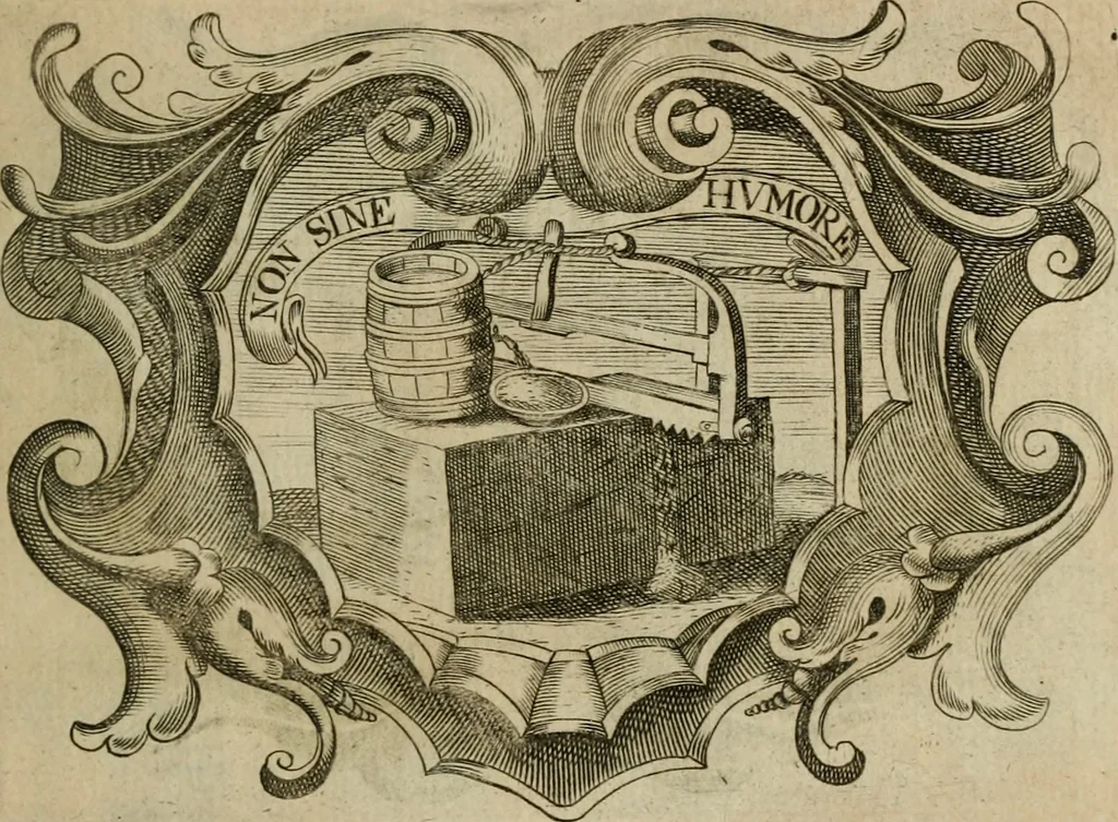 An illustration from Siluestri á Petrasancta Symbola heroica, 1682, leaf 524