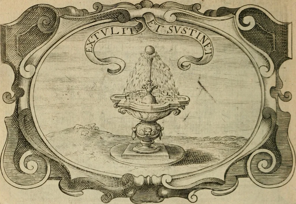 An illustration from Siluestri á Petrasancta Symbola heroica, 1682, leaf 527