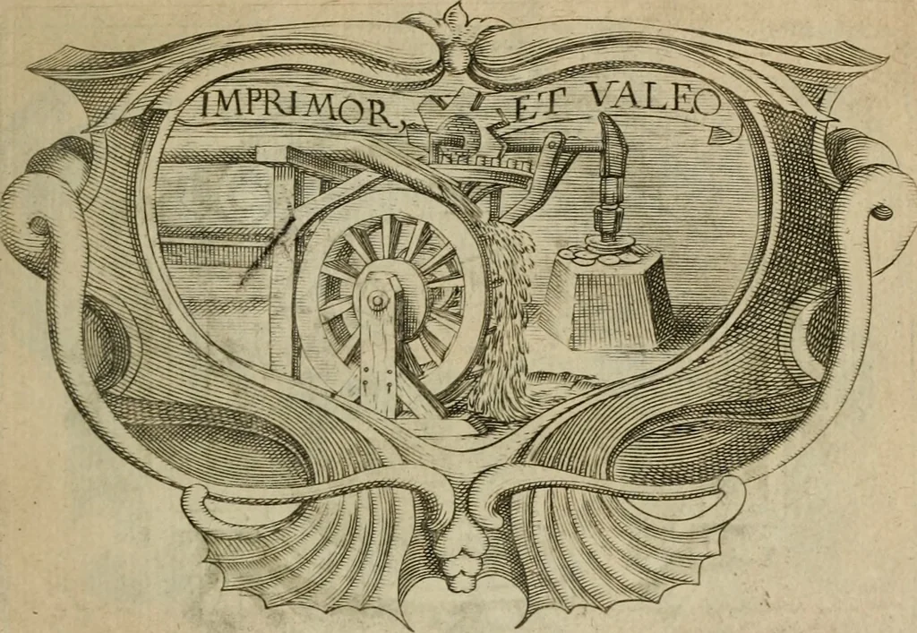 An illustration from Siluestri á Petrasancta Symbola heroica, 1682, leaf 528