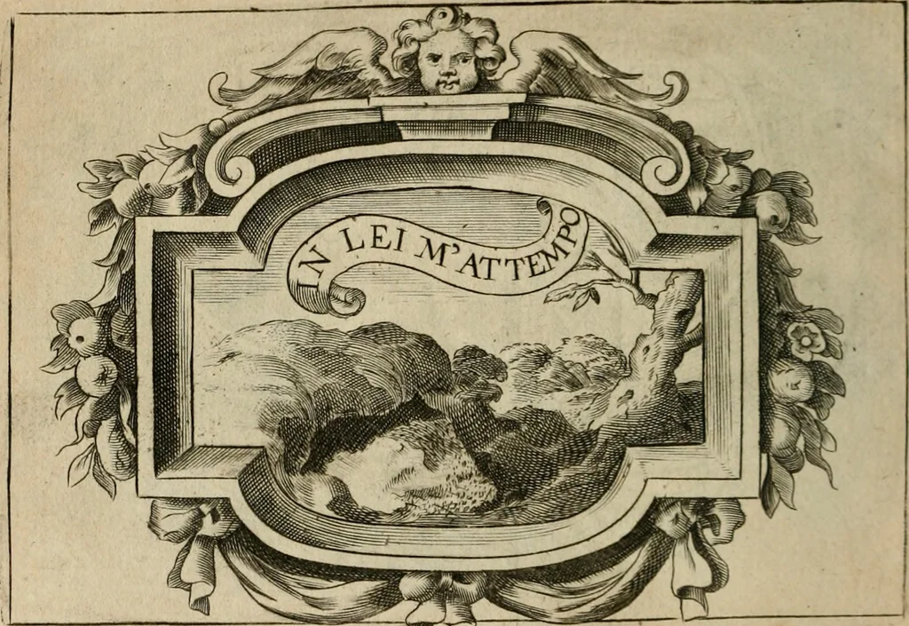 An illustration from Siluestri á Petrasancta Symbola heroica, 1682, leaf 529