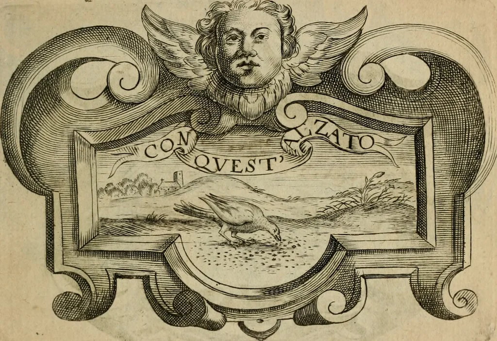 An illustration from Siluestri á Petrasancta Symbola heroica, 1682, leaf 530