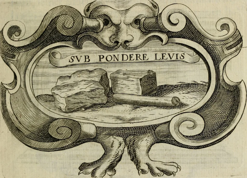 An illustration from Siluestri á Petrasancta Symbola heroica, 1682, leaf 532
