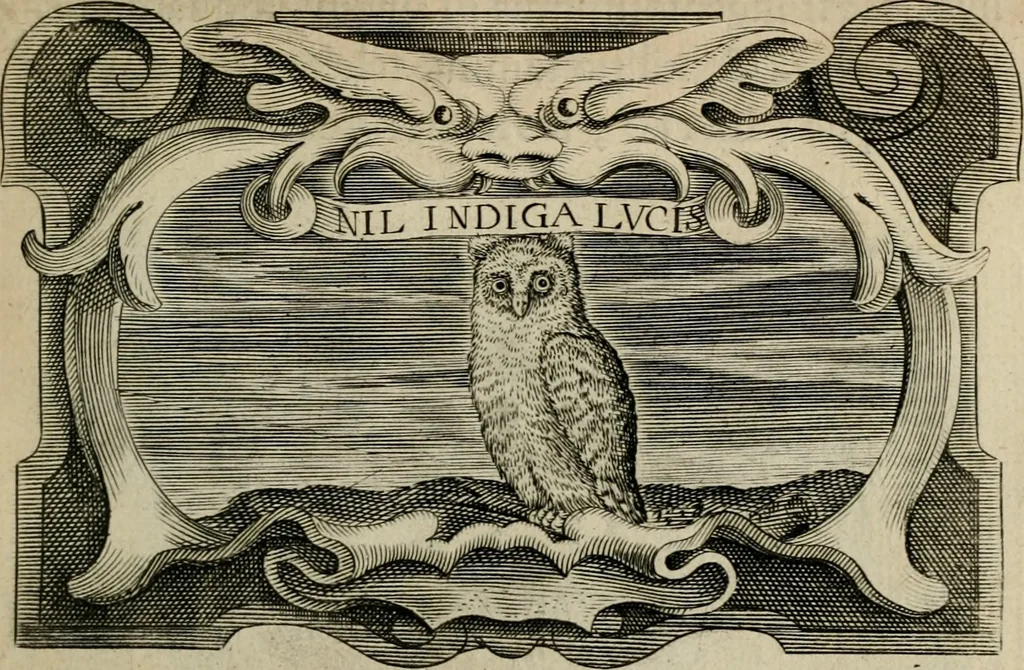 An illustration from Siluestri á Petrasancta Symbola heroica, 1682, leaf 556