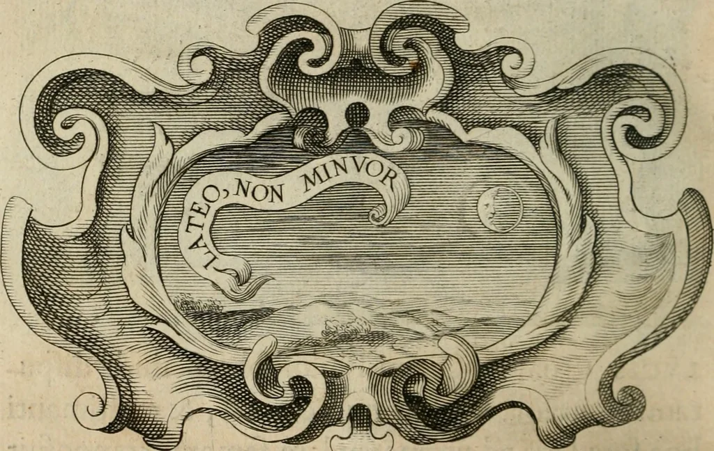 An illustration from Siluestri á Petrasancta Symbola heroica, 1682, leaf 557