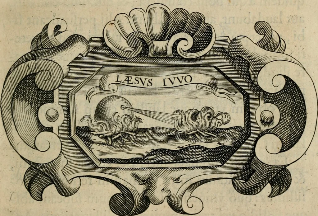 An illustration from Siluestri á Petrasancta Symbola heroica, 1682, leaf 560