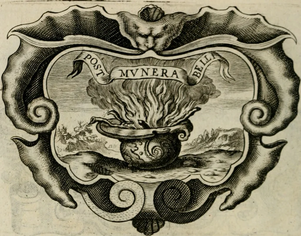 An illustration from Siluestri á Petrasancta Symbola heroica, 1682, leaf 97