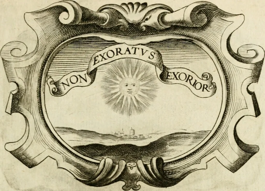 An illustration from Siluestri à Petrasancta Symbola heroica, 1682, leaf 100