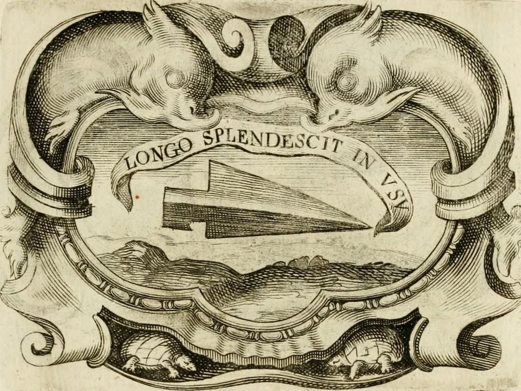 An illustration from Siluestri à Petrasancta Symbola heroica, 1682, leaf 102