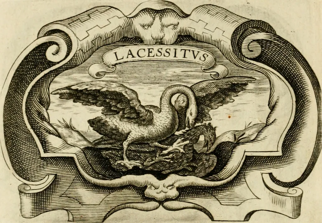 An illustration from Siluestri à Petrasancta Symbola heroica, 1682, leaf 103